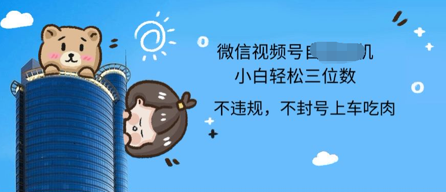 2024最新微信视频号挂机小白可上手，轻松日入三位数-盈途副业网