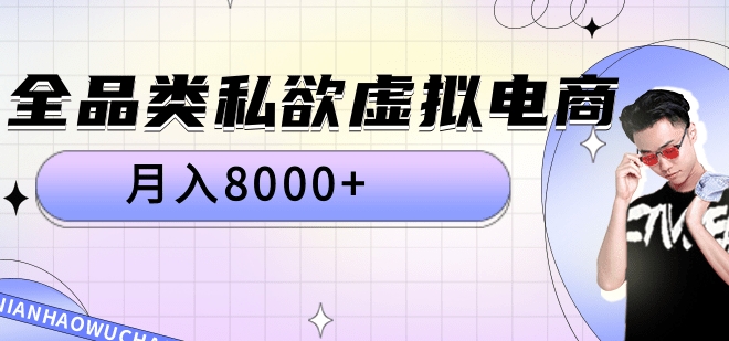 全品类私域虚拟电商，月入8000+-盈途副业网
