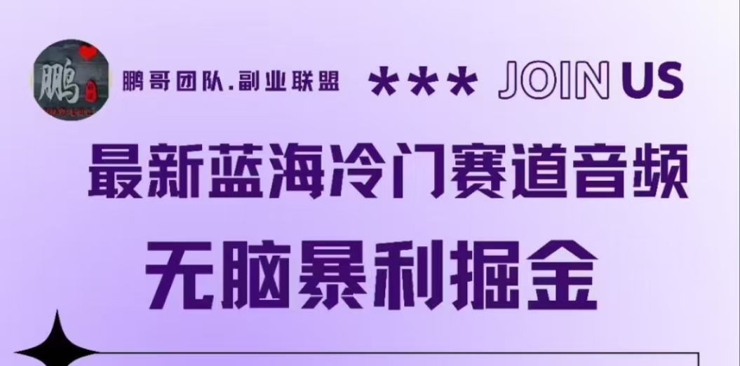 最新蓝海冷门赛道音频，无脑暴利掘金-盈途副业网