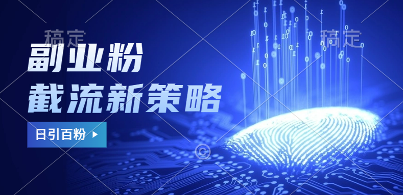 副业粉截流玩法与更新，不废号， 不封号。日引100+-盈途副业网