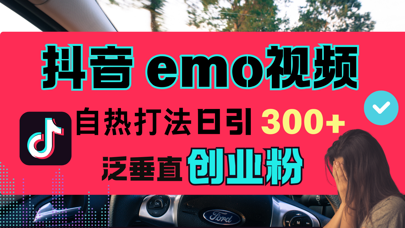 抖音“EMO视频”自热流打法，日引300+泛垂直创业粉-盈途副业网