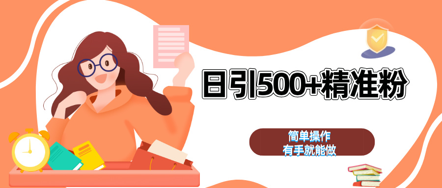 日引500+精准粉  简单操作 有手就能做-盈途副业网