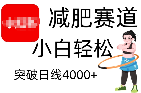 小红书减肥赛道，小白轻松日利润4000+-盈途副业网