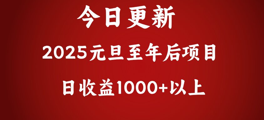 翻身项目，日收益1000+以上-盈途副业网