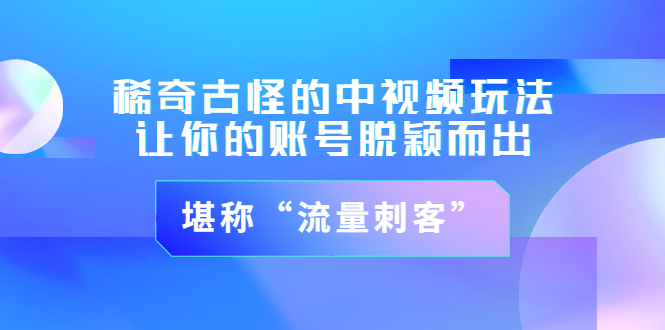 【副业项目3652期】稀奇古怪的中视频玩法，让你的账号脱颖而出，堪称“流量刺客”（图文+视频)-盈途副业网