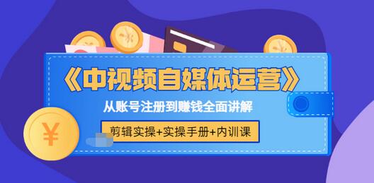 【副业项目3715期】中视频自媒体运营实操+实操手册+内训课，从账号注册到赚钱全面讲解-盈途副业网