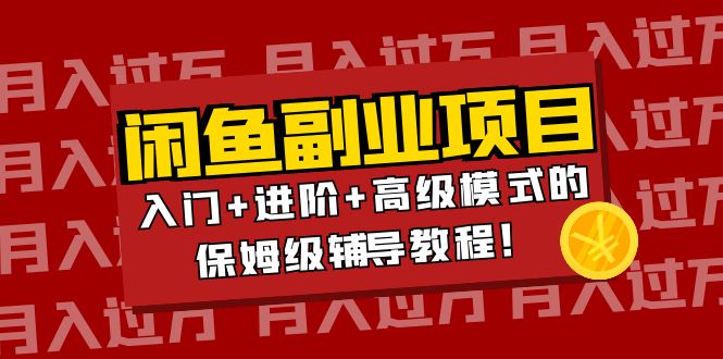 【副业项目4218期】闲鱼无货源项目月入过万：入门+进阶+高级模式的保姆级辅导教程！-盈途副业网