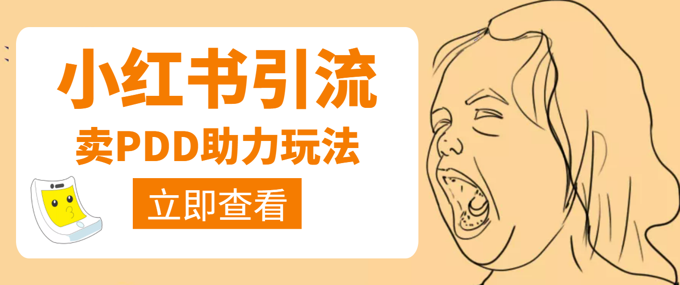 【副业项目4230期】利用小红书卖拼多多助力，日赚100+，顺便还能引个流【视频课程】-盈途副业网