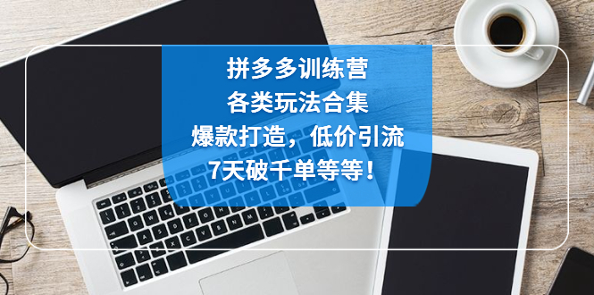 【副业项目4925期】拼多多训练营：各玩法合集，爆款打造，低价引流，7天破千单等等-盈途副业网