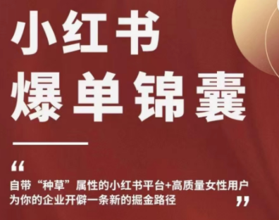 【副业项目4942期】小红书爆单锦囊，自带种草属性+高质量女性用户，为你的企业开辟一条新的掘金路径-盈途副业网