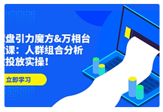 【副业项目4944期】达摩盘引力魔方&万相台投放课：人群组合分析，高效投放实操-盈途副业网