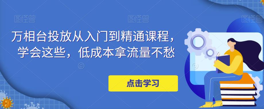 【副业项目5117期】万相台投放·新手到精通课程，学会这些，低成本拿流量不愁-盈途副业网