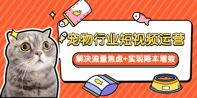 【副业项目5947期】宠物/行业短视频运营 流量增长的一层窗户纸 解决流量焦虑+实现降本增效-盈途副业网