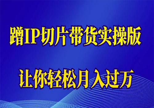 【副业项目6060期】2023蹭这个IP切片带货实操版，让你轻松月入过万（教程+素材）-盈途副业网