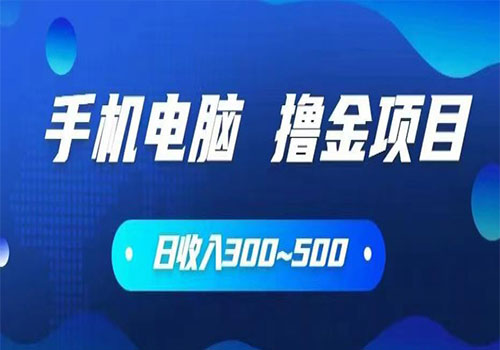 【副业项目6065期】2023手机和电脑都可以撸金的项目，日收入300~500【揭秘】-盈途副业网