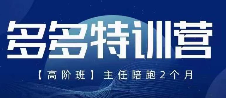 【副业项目6086期】纪主任·5月最新多多特训营高阶班，玩法落地实操，多多全掌握-盈途副业网