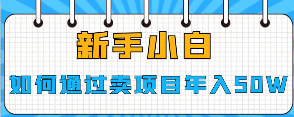 【副业项目6774期】新手小白如何通过卖项目年入50W【揭秘】-盈途副业网