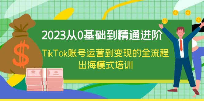 【副业项目6364期】2023从0基础到精通进阶，TikTok账号运营到变现的全流程出海模式培训-盈途副业网