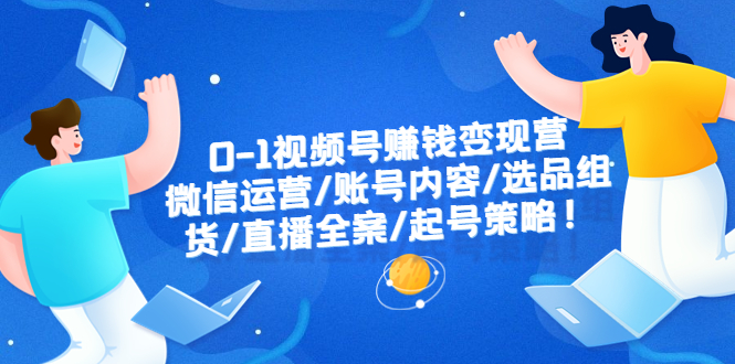 【副业项目6422期】0-1视频号赚钱变现营：微信运营-账号内容-选品组货-直播全案-起号策略！-盈途副业网