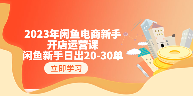 【副业项目6587期】2023年闲鱼电商新手开店运营课：闲鱼新手日出20-30单（18节-实战干货）-盈途副业网