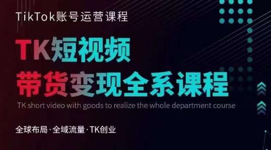 【副业项目6833期】Tiktok运营线上训练营，引流爆单，急速涨粉，Tiktok短视频玩法大揭秘-盈途副业网