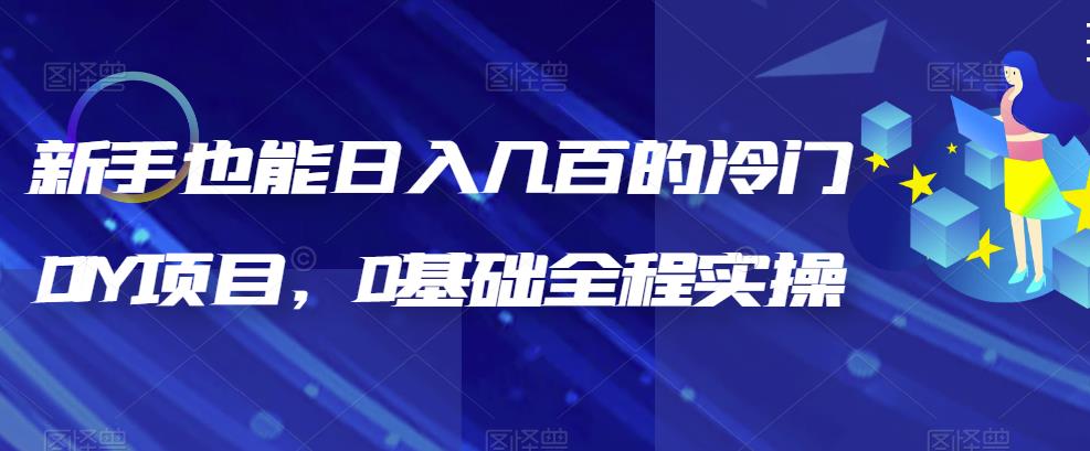 【副业项目6865期】新手也能日入几百的冷门DIY项目，0基础全程实操【揭秘】-盈途副业网