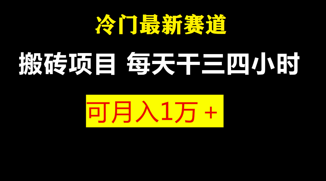 【副业项目6944期】最新冷门游戏搬砖项目，零基础也能玩（附教程+软件）-盈途副业网