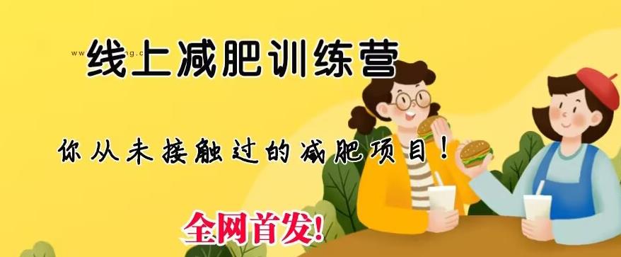 【副业项目6995期】线上减肥训练营，足不出户，仅靠拉几个社群，发几条朋友圈，就可以月实现入五位【揭秘】-盈途副业网