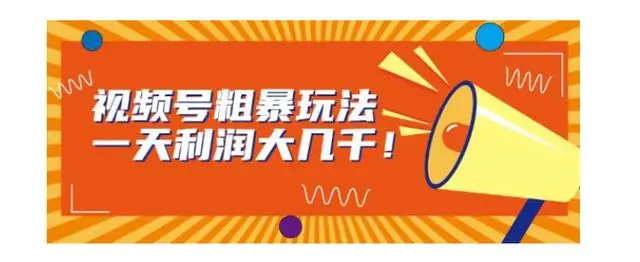 【副业项目7125期】视频号粗暴玩法，一天利润大几千！-盈途副业网