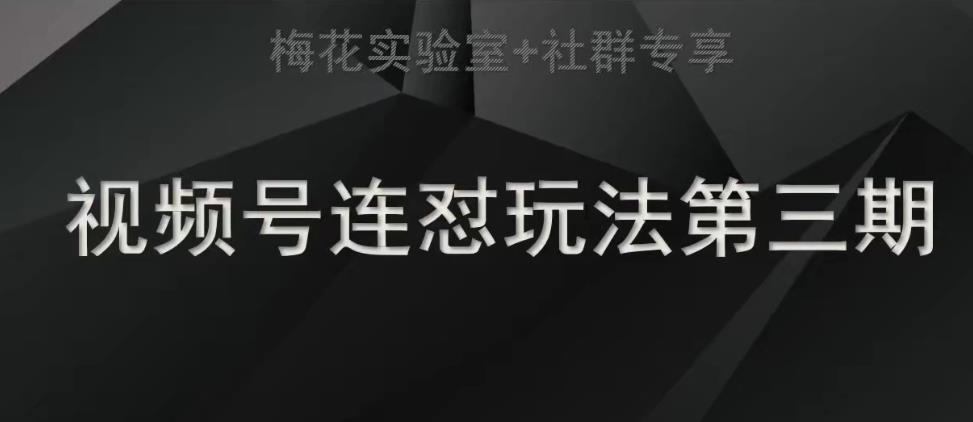 【副业项目7573期】梅花实验室社群连怼玩法第三期轻原创玩法+测素材方式-盈途副业网