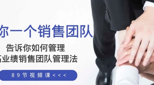 【副业项目8368期】告诉你如何管理一个销售团队，高业绩销售团队管理法（89节课）-盈途副业网