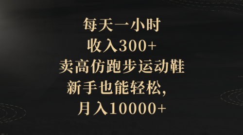 【副业项目8486期】每天一小时，收入300+，卖跑步运动鞋-盈途副业网