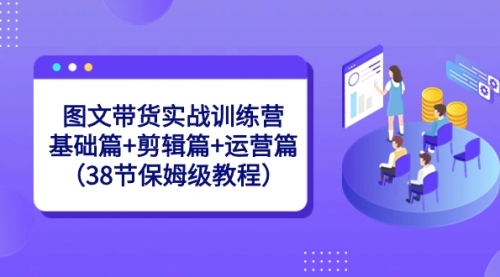 【副业8784期】图文带货实战训练营：基础篇+剪辑篇+运营篇（38节保姆级教程）-盈途副业网