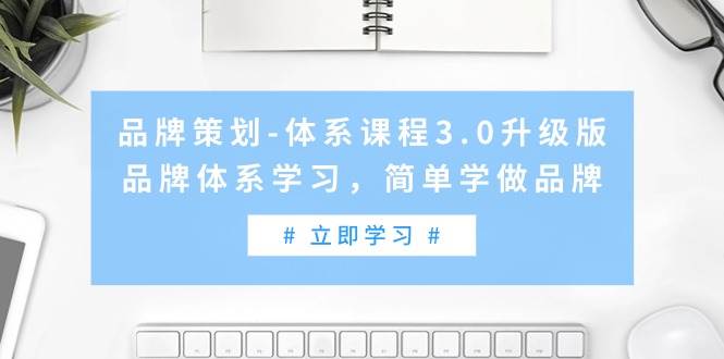 品牌策划-体系课程3.0升级版，品牌体系学习，简单学做品牌（高清无水印）-盈途副业网