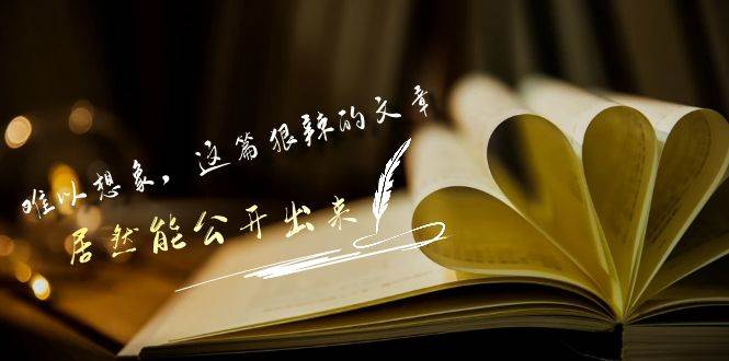 某付费文章《难以 想象，这篇狠辣的文章，居然能公开出来》-盈途副业网