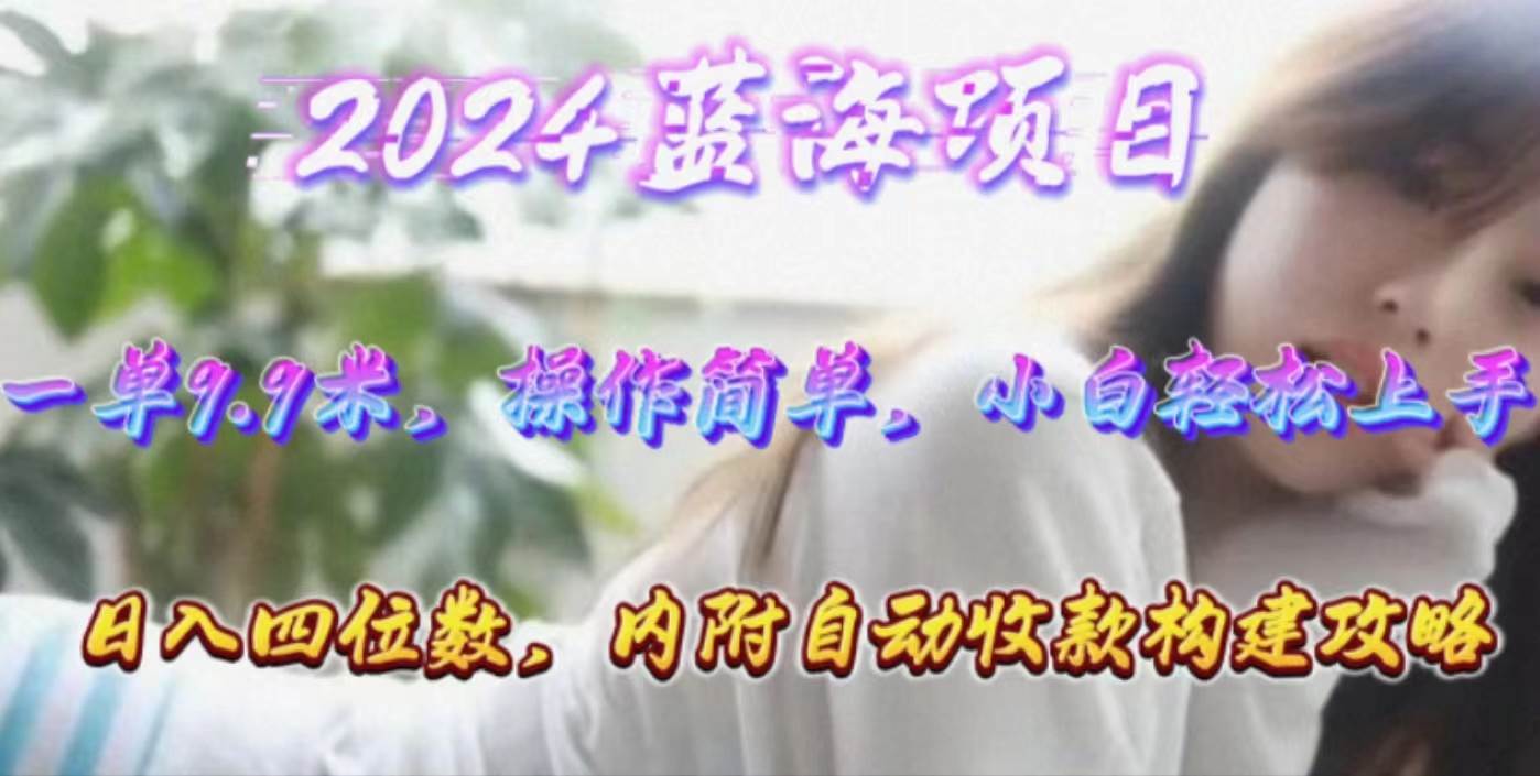年轻群体的蓝海市场，1单9.9元，操作简单，小白轻松上手，日入四位数-盈途副业网