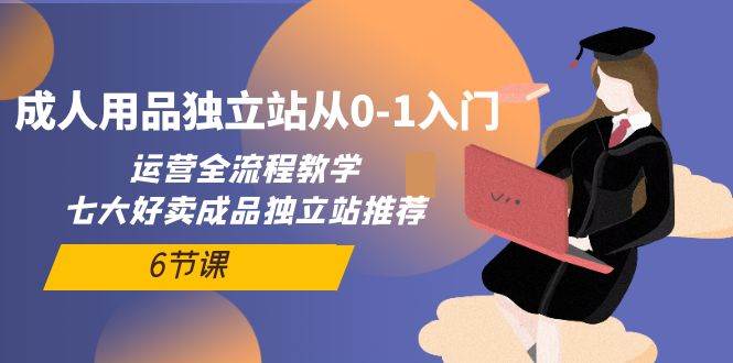 成人用品独立站从0-1入门，运营全流程教学，七大好卖成品独立站推荐-6节课-盈途副业网