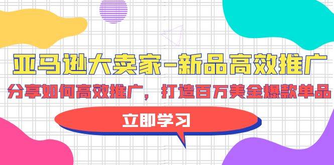 亚马逊 大卖家-新品高效推广，分享如何高效推广，打造百万美金爆款单品-盈途副业网