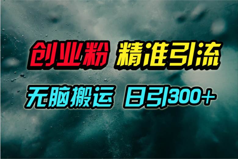 视频号纯搬运日引300+创业粉教程！-盈途副业网