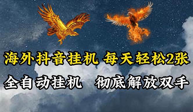 海外抖音挂机，全自动挂机，每天轻松两张-盈途副业网