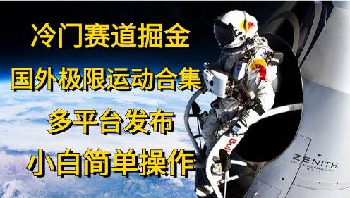 冷门赛道掘金，国外极限运动视频合集，多平台发布，小白简单操作-盈途副业网