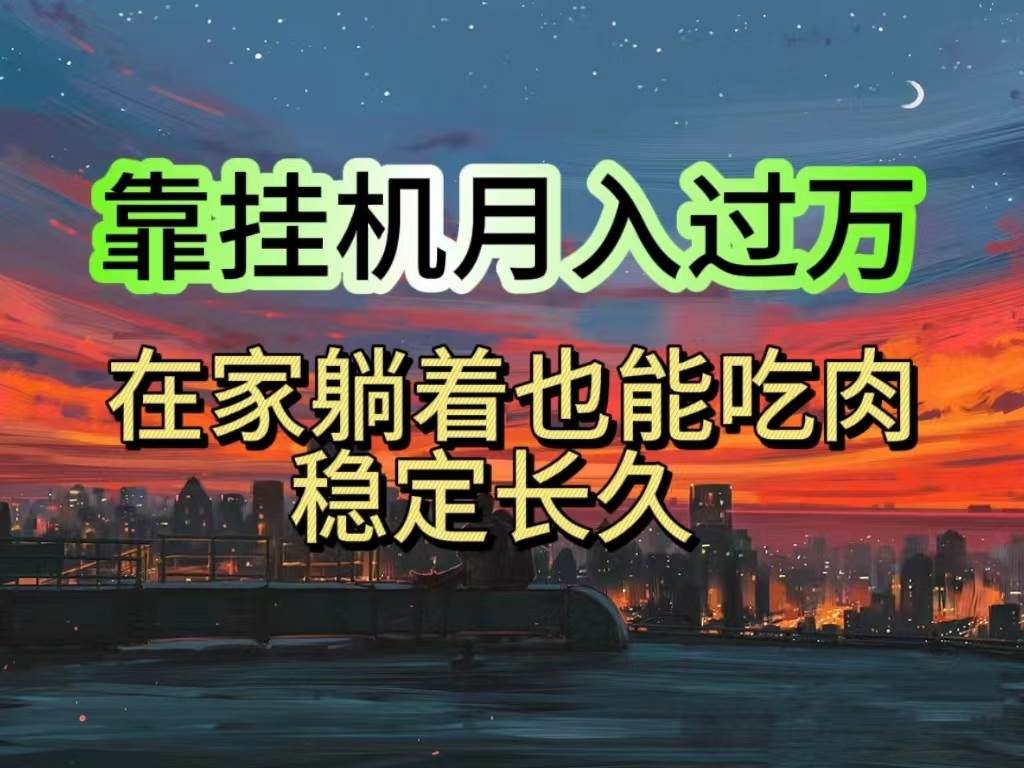 挂机项目日入1000+，躺着也能吃肉，适合宝爸宝妈学生党工作室，电脑手…-盈途副业网