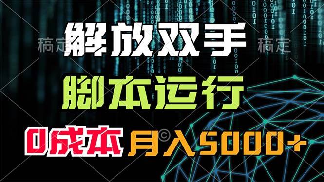 解放双手，脚本运行，0成本月入5000+-盈途副业网