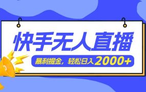 快手美女跳舞3.0,简单无脑,轻轻松松日入2000+-盈途副业网