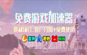 游戏加速器推广,一个月几百到几千的小项目,你看的上么?-盈途副业网