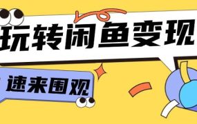 从0到1系统玩转闲鱼变现,教你核心选品思维,提升产品曝光及转化率-15节-盈途副业网
