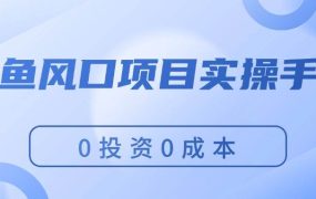 闲鱼风口项目实操手册,0投资0成本,让你做到,月入过万,新手可做-盈途副业网