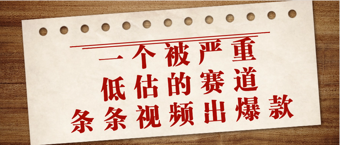 一个被严重低估的赛道，条条视频出爆款，一个月变现3万+-盈途副业网