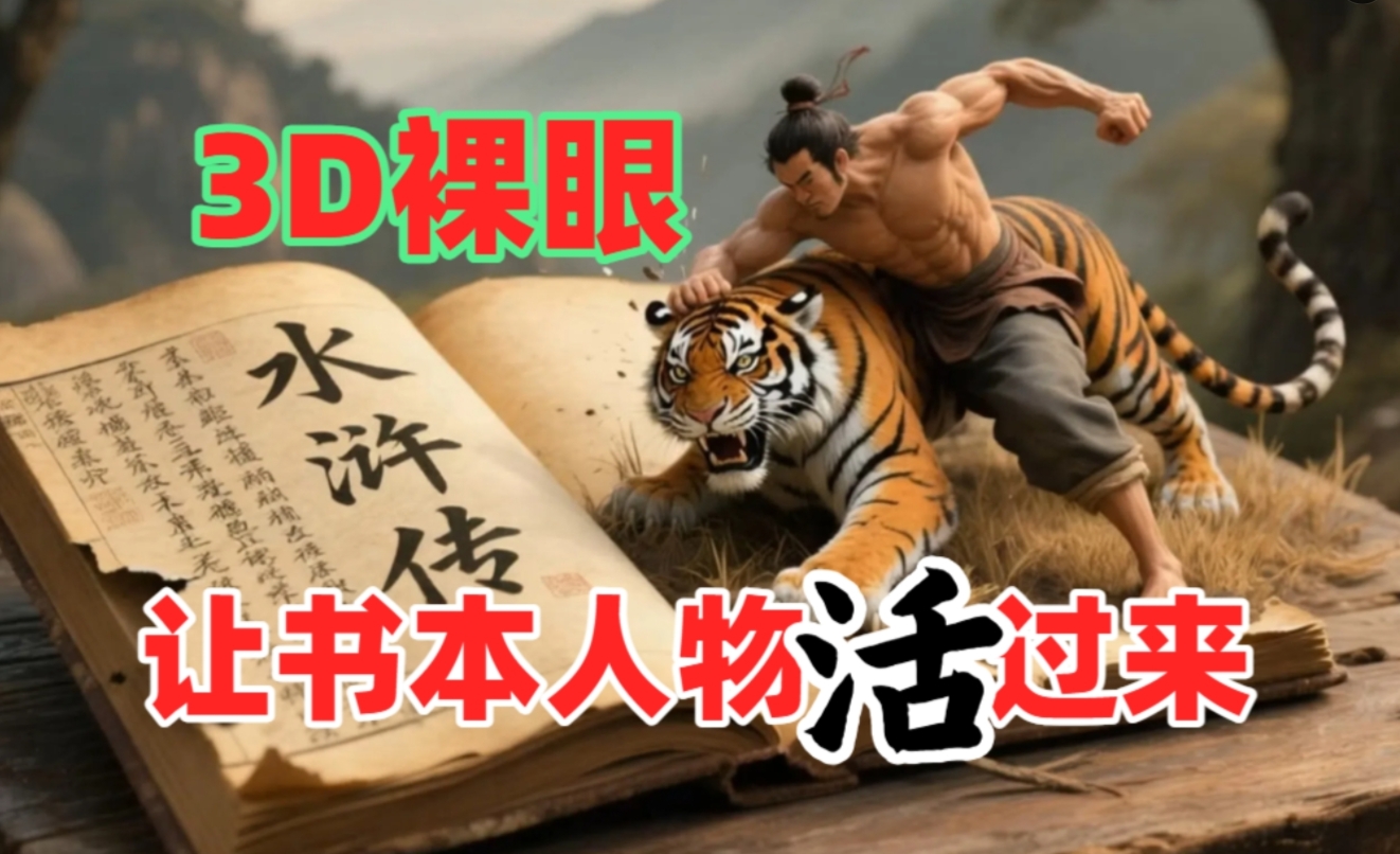 书本人物裸眼3D视频，一条视频收益过千，保姆级教程-盈途副业网
