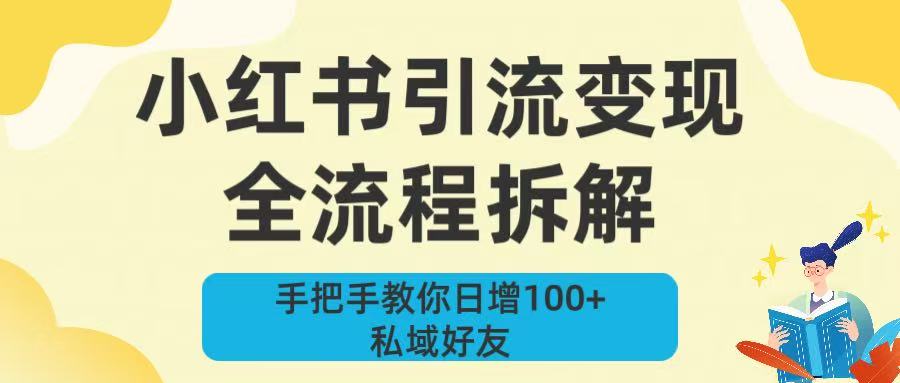 新手必看！小红书引流变现全流程拆解，手把手教你日增100+私域好友-盈途副业网